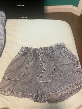 ✨ Women's Washed Denim Drawstring Shorts ✨